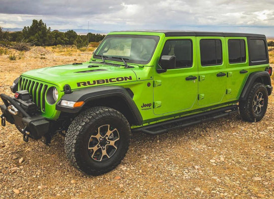 Green 6 Door Jeep Wrangler