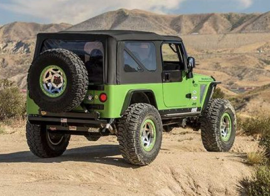 Green Jeep Wrangler