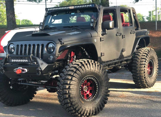 Jeep Wrangler with custom seating