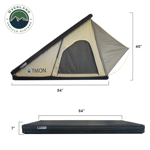 Overland Vehicle Systems TMON LD Series Hard Shell Roof Top Tent specifications