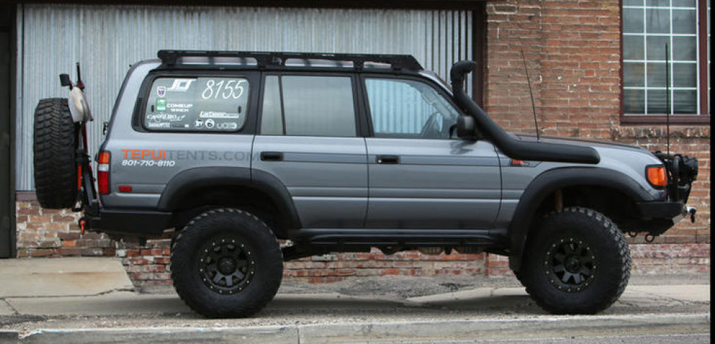 Prinsu Landcruiser 80 roof rack side view