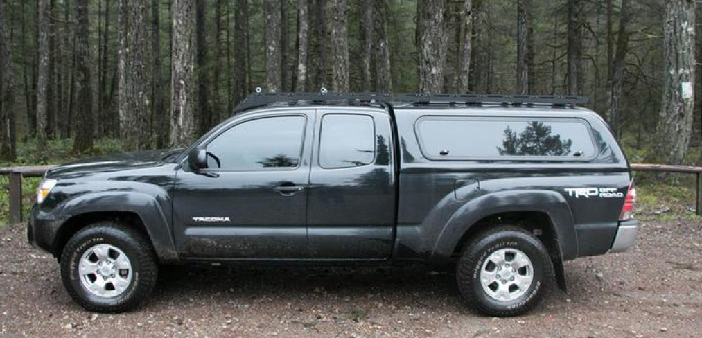Prinsu Tacoma Access Cab Roof Rack Side View