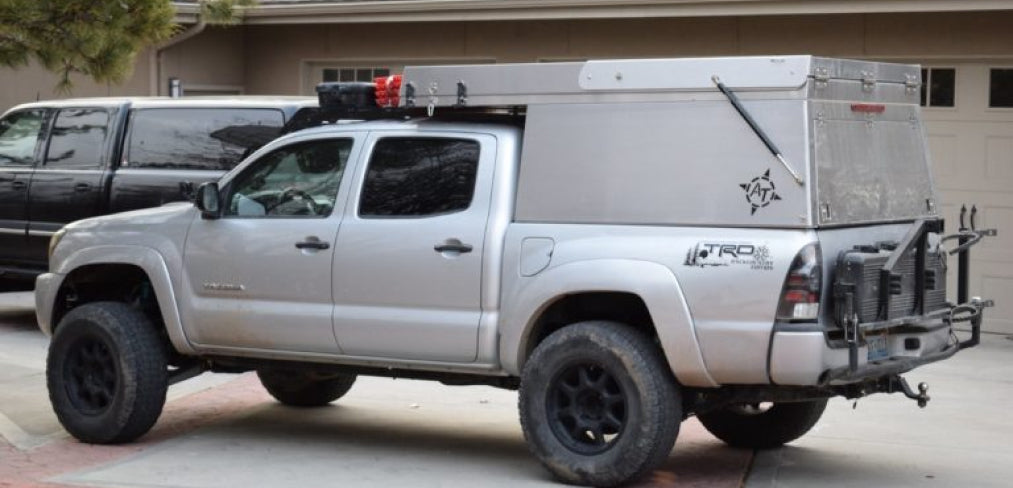 Prinsu Tacoma Habitat Roof Rack on a tacoma with AT Habitat Camper