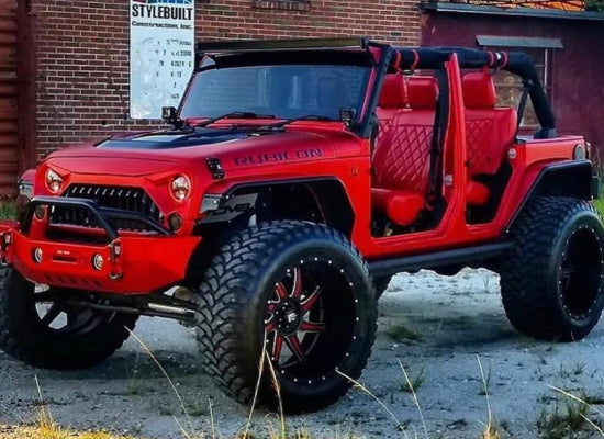 Red Custom Jeep Wrangler