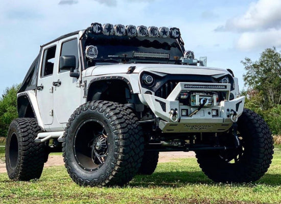 White Custom Jeep Wrangler