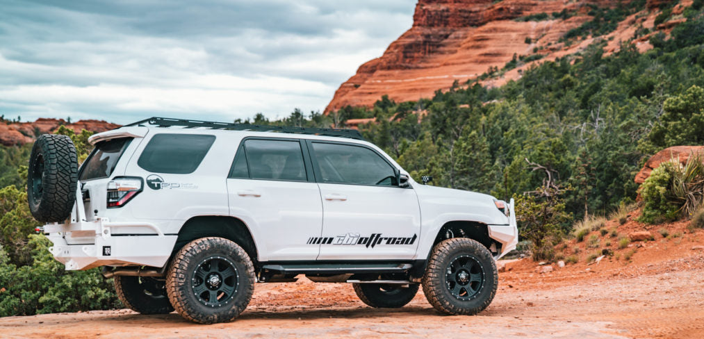 Prinsu 4runner roof rack on white 5th Gen 4Runner