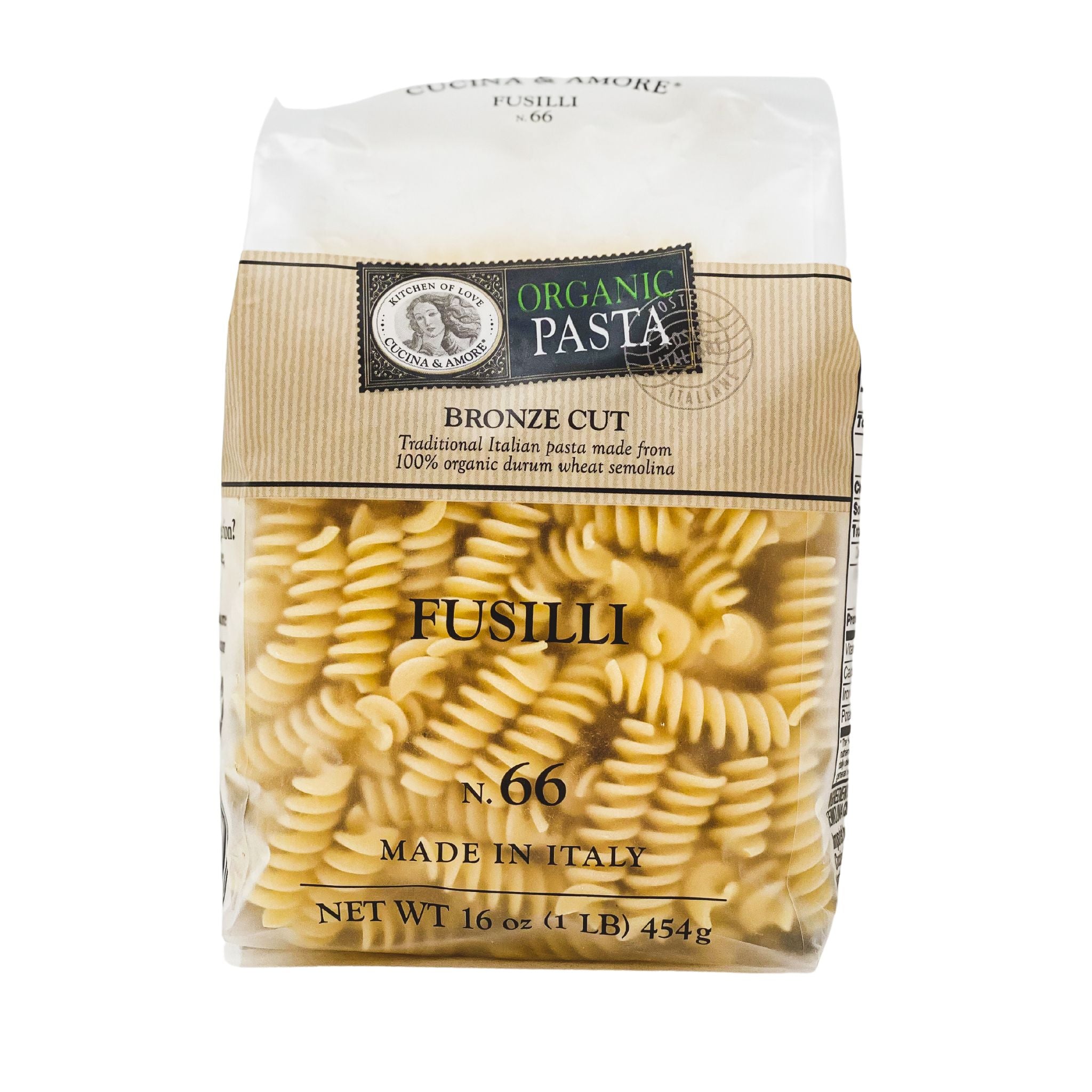 Organic Bronze-Cut Fusilli Pasta - 4 Pack – Cucina & Amore