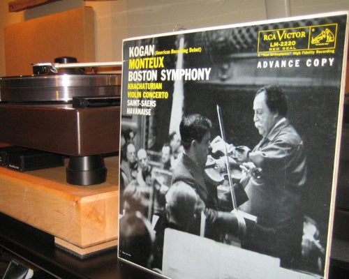 Khachaturian Violin Concerto - Saint-Saens Havanaise, Op.83 - Leonid Kogan [debut] - Monteux & BSO - RCA LM-2220 Shaded Dog