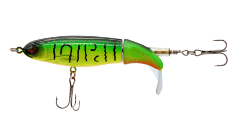 UFISH Whopper Plopper Topwater Bass Fishing Lure, 360 Rotating Tail Pike  Bait