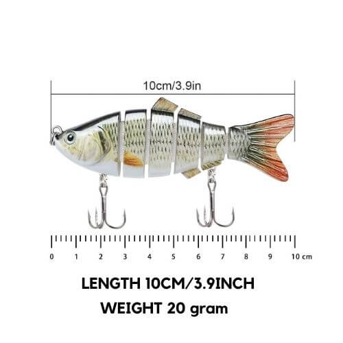 10pcs Fishing Lures Fishing Baits Bass Freshwater Baits Striped Bass  Explosive Hook To Rotate Hard