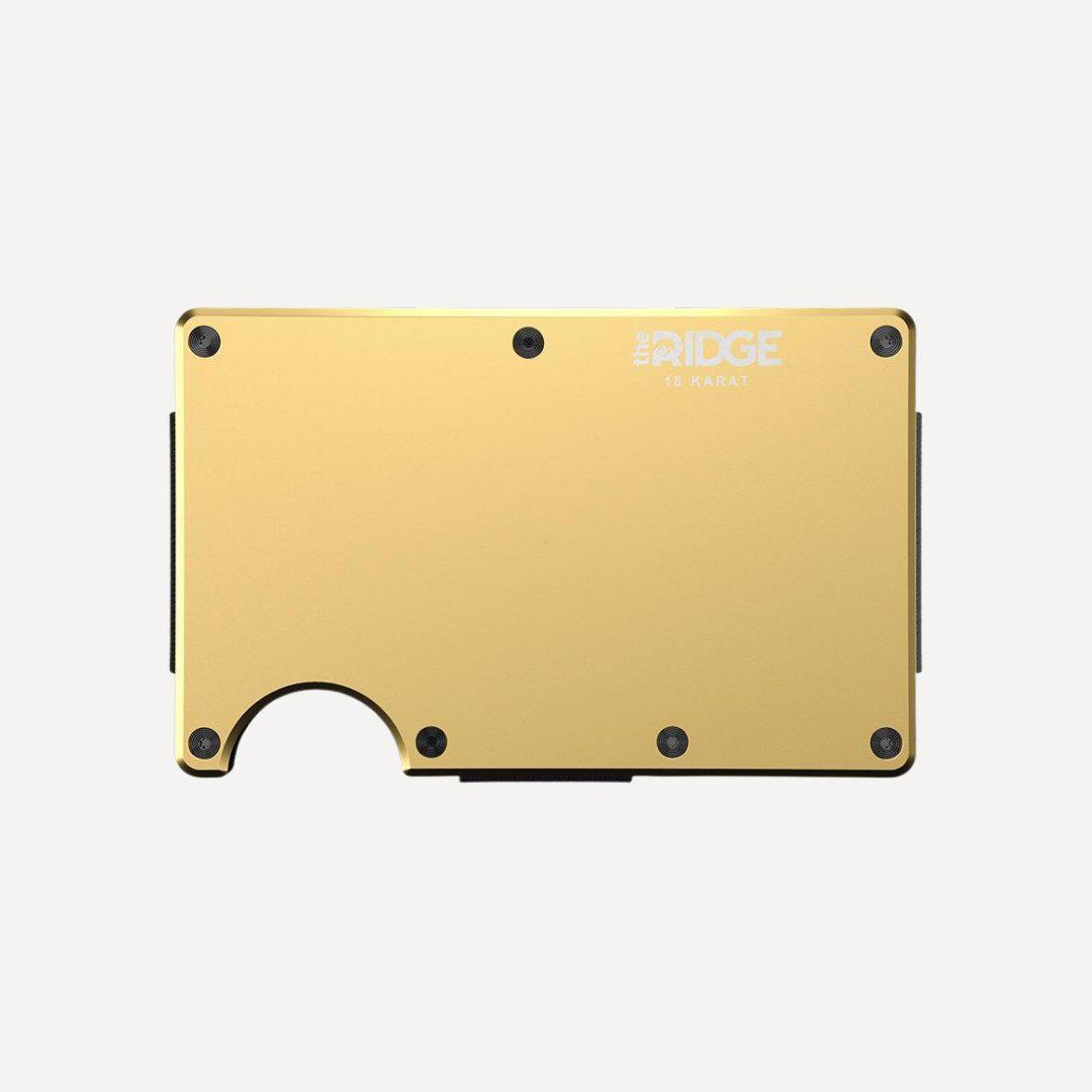 18 Karat Gold Plated Ridge Wallet