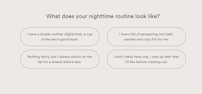 Ettitude Quiz Nighttime Routine