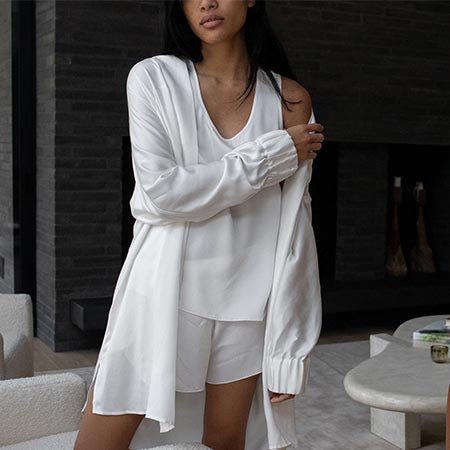 Washable Silk Robe