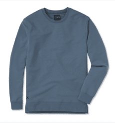 Pullover Crew Split-Hem