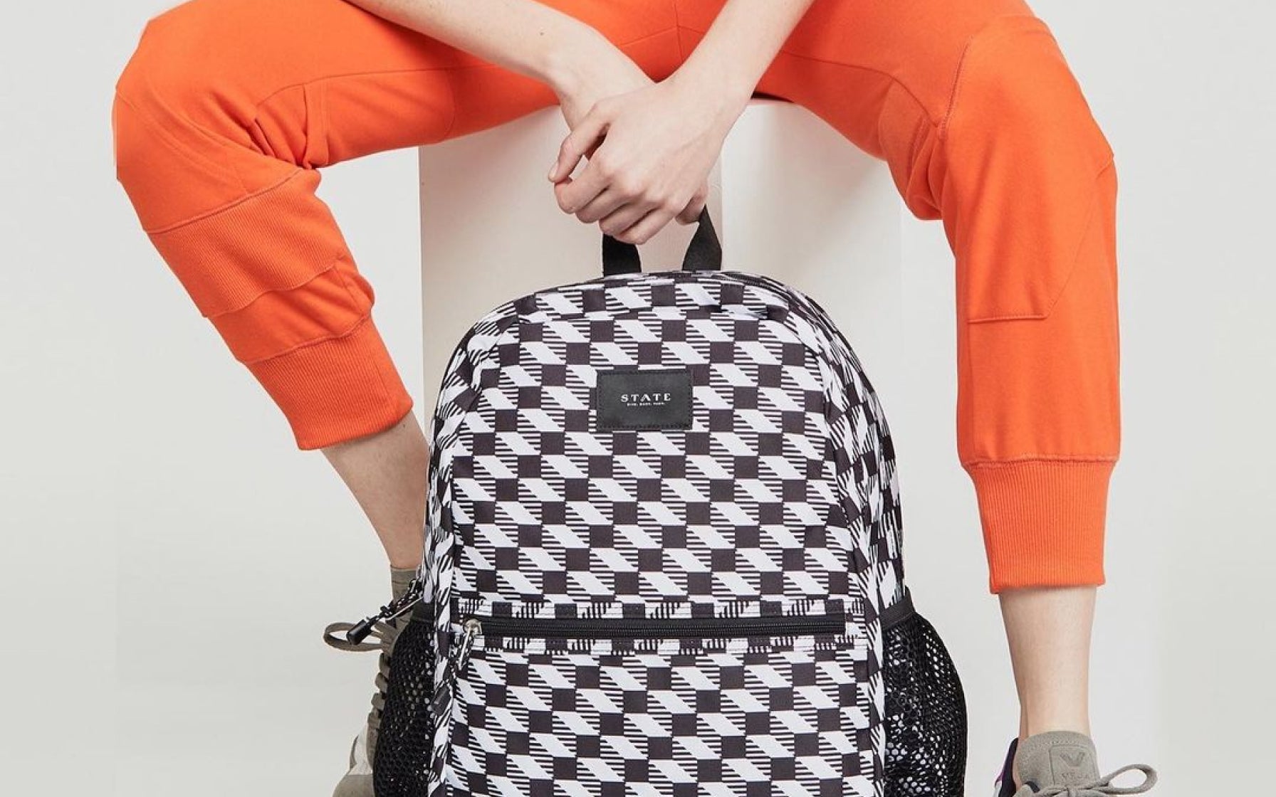 Bags, Mini Checkered Backpack