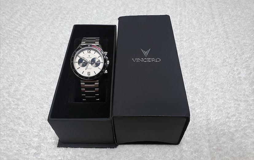 The Apex - Silver/Black, Vincero Watches