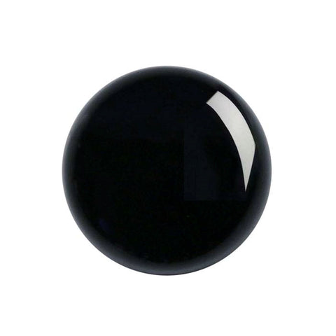 Round cabochon black onyx gemstone