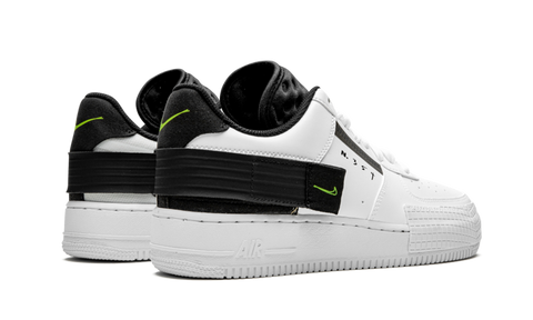 Nike Air Force 1 Type White Black Volt Sole
