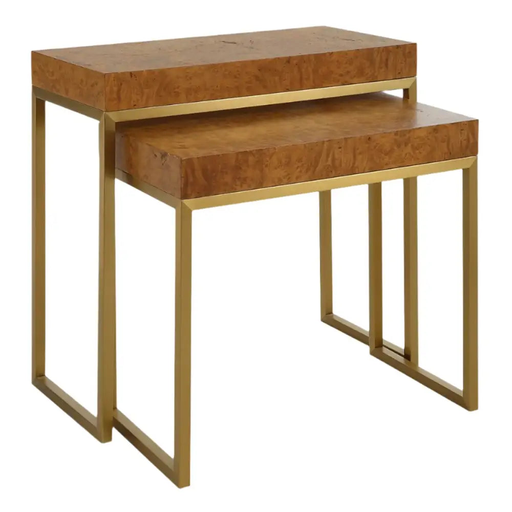 BURL-ESQUE NESTING TABLES