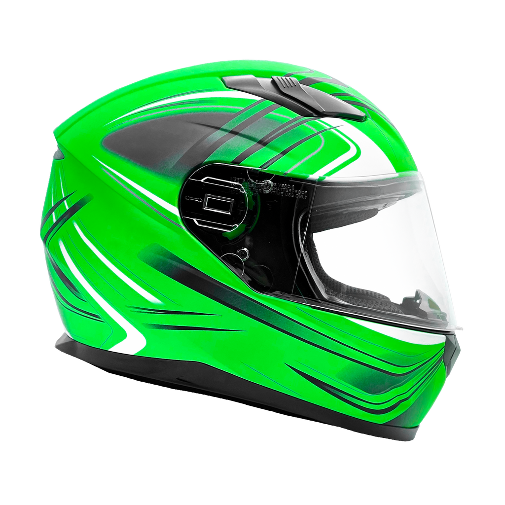 forest green motorcycle helmet