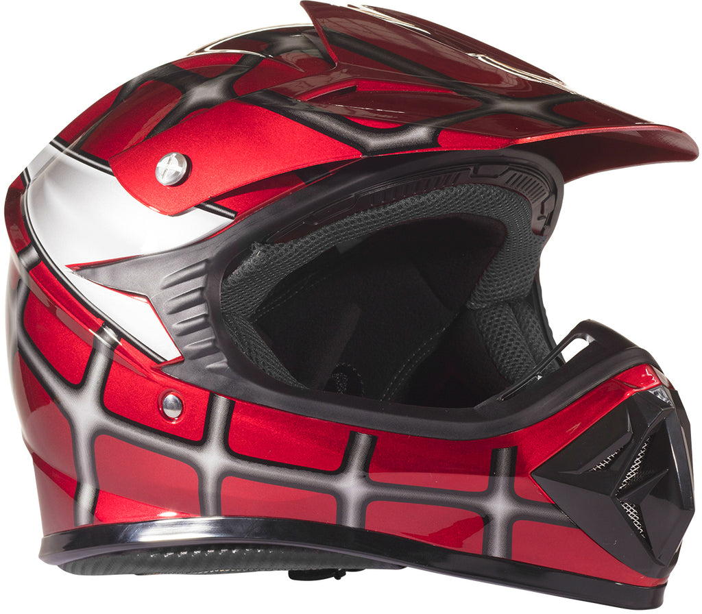 Red Youth Kids Motocross ATV Dirt Bike Helmet – Typhoon Helmets