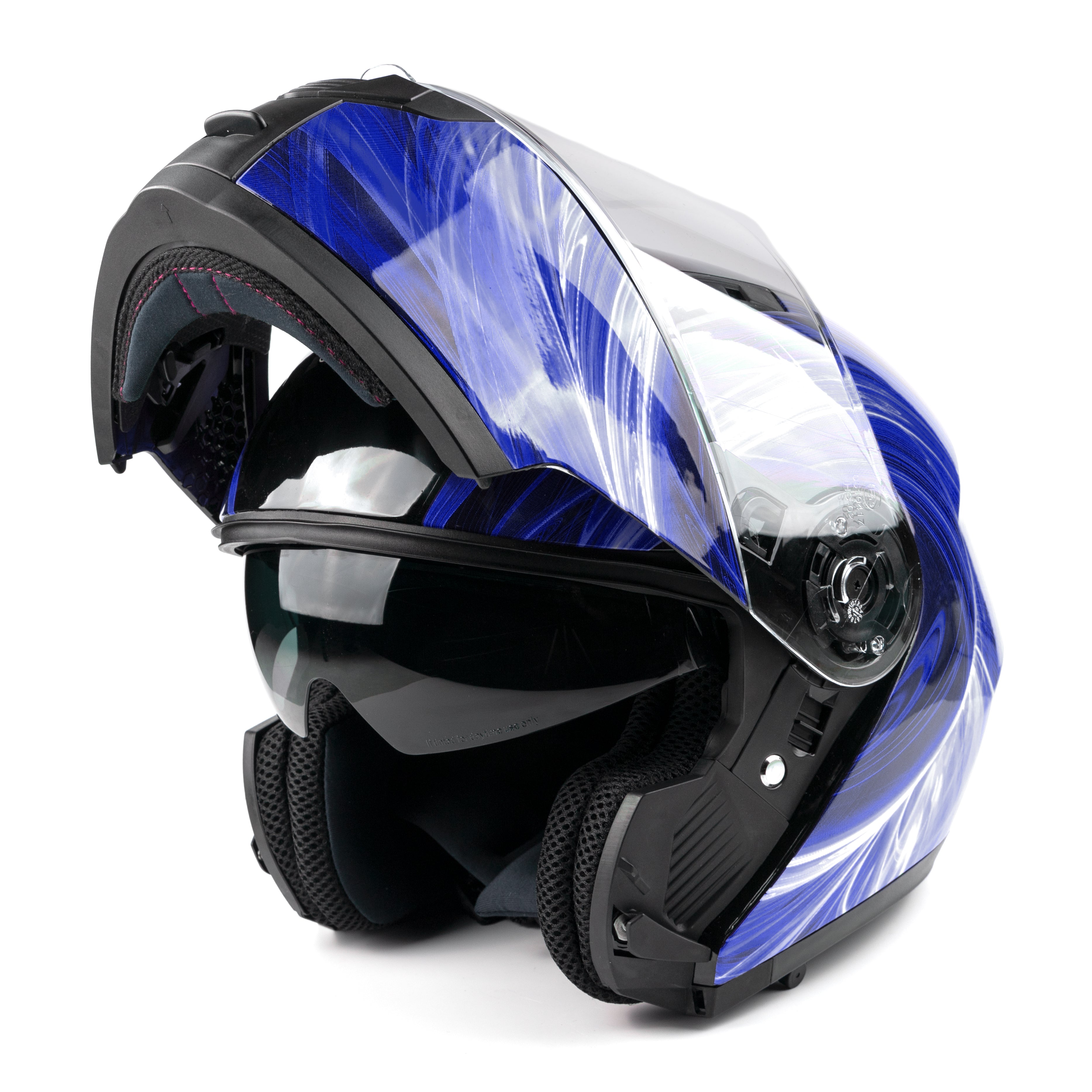 blue bluetooth helmet