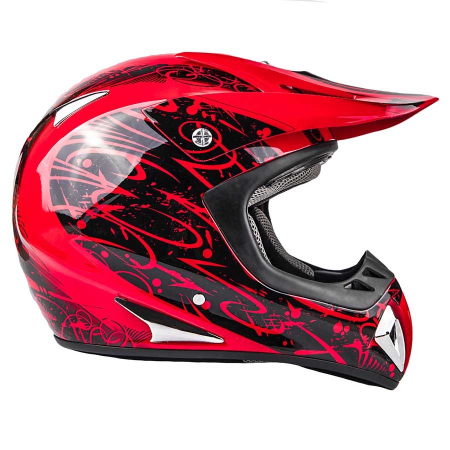 snocross helmet with goggles