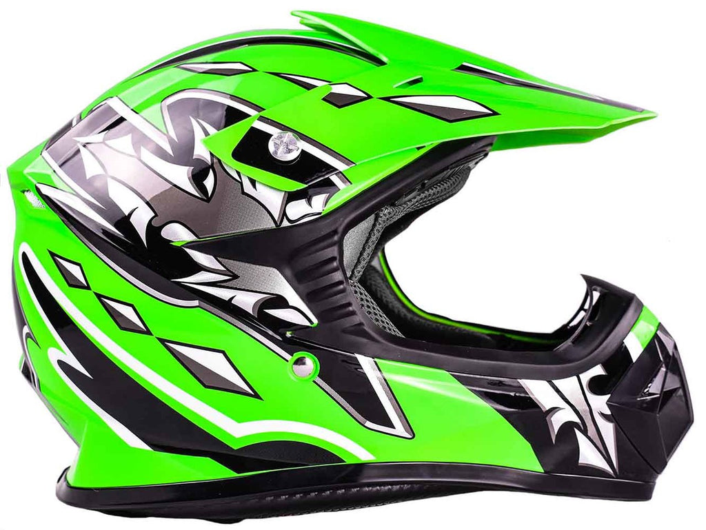 green youth atv helmet