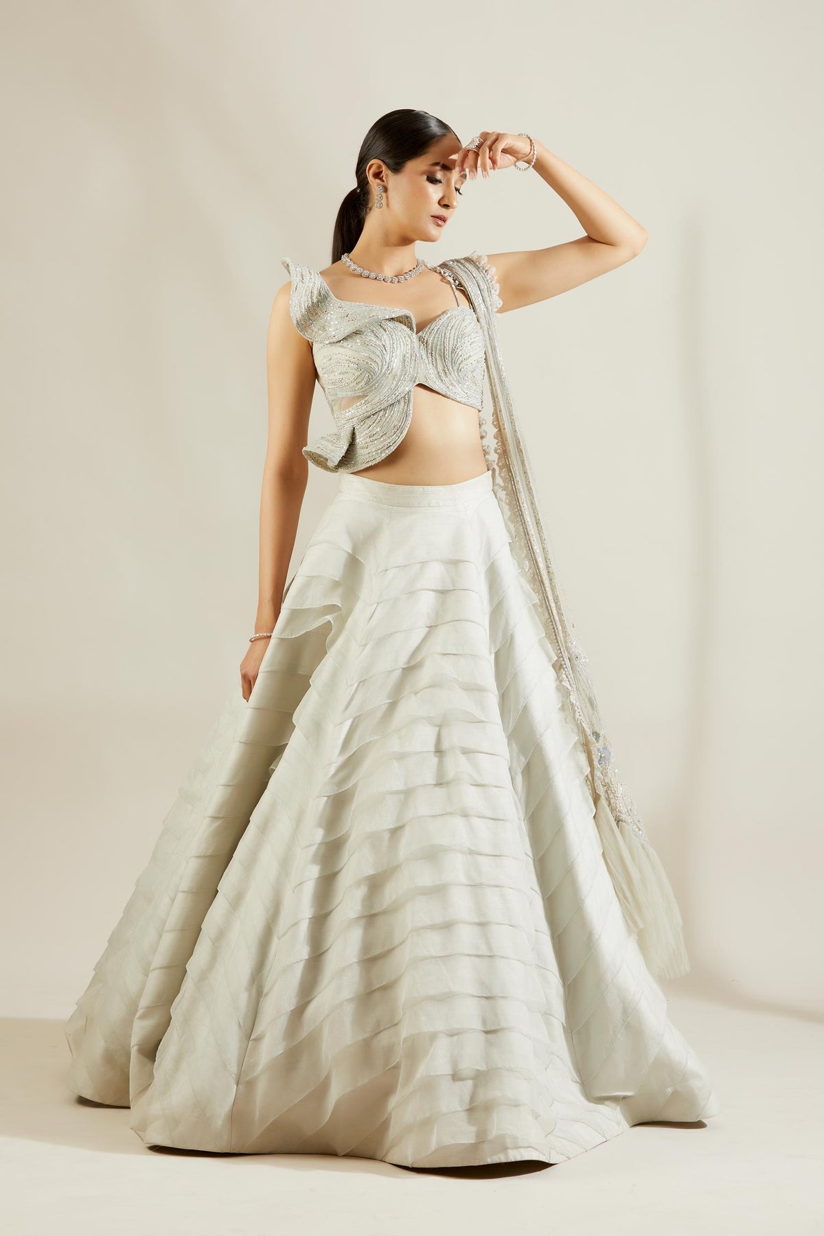 Buy White Lehenga Sets for Women Online in India - Indya