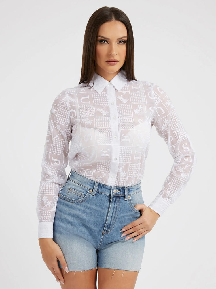 LONG SLEEVE OPEN NECK SHIRT