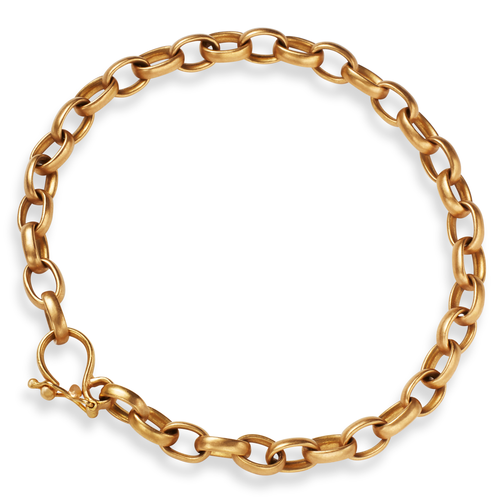 Diamond Bracelet | Gold Link Bracelet | 22k Gold Bracelet - Reinstein ...