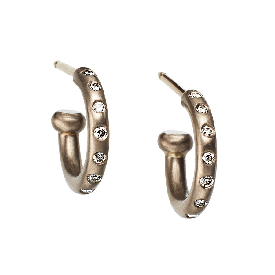 goldsmiths diamond hoop earrings