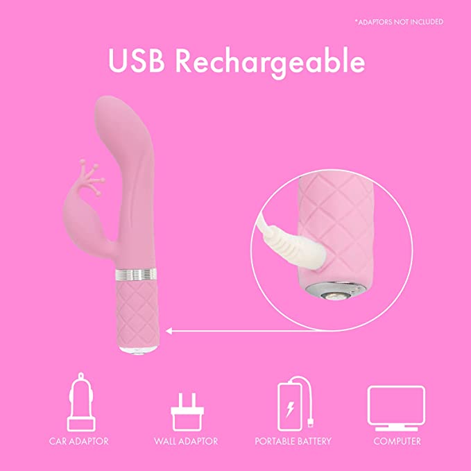 SHOP Pillow Talk Kinky | Pink Rabbit Vibrator Australia $99.00 Free Shipping The Pillow Talk Kinky Rabbit and G-Spot Vibrator is a dual motor vibrator that is specially designed for clitoral and g-spot stimulation simultaneously. It has four crown- like tips that have been designed keeping in mind some major pleasure points.