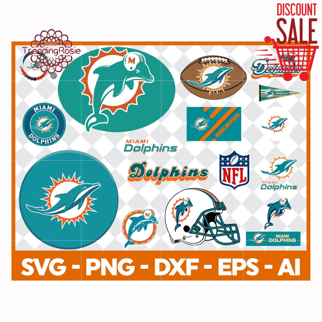 Download Bundle Miami Dolphins Dolphins Nfl Miami Dolphins Svg Bundle Sport