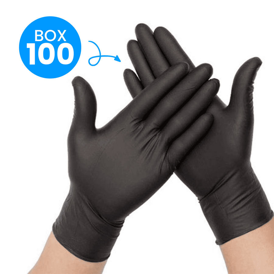 100 medium nitrile gloves