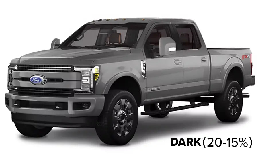 F150 with dark tint applied
