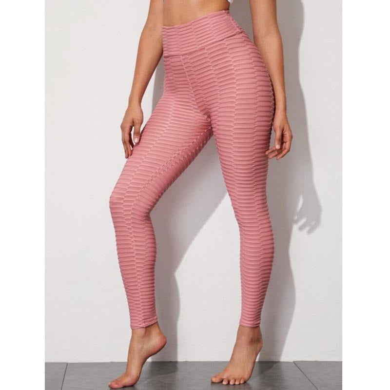 Plt Hot Pink Drawstring Ruched Bum Gym Legging