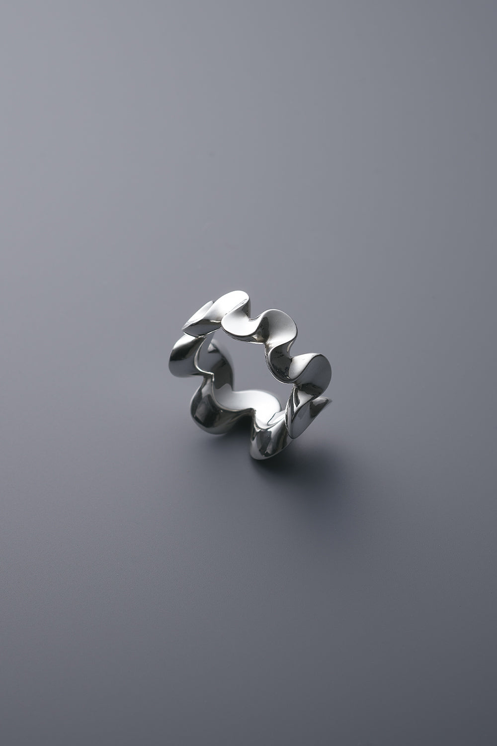 wave Tridacna Ring L / Silver – duoctria