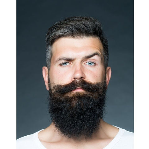 Long soft beard from beard oil