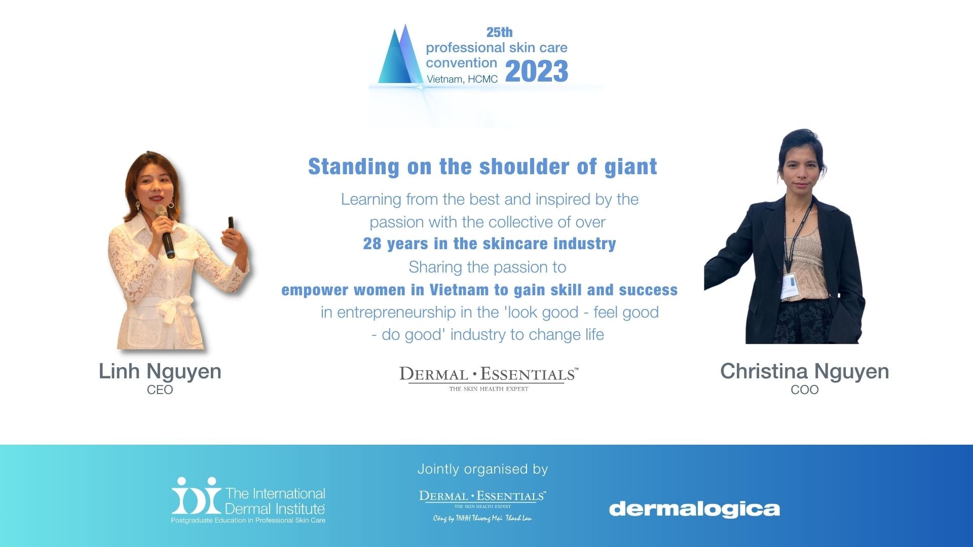 the professional skincare convention 2023 in ho chi minh dermalogica dermal essentials idi