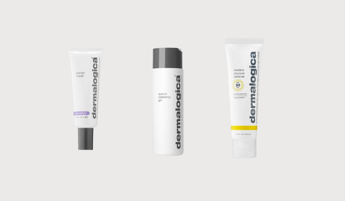 top combo duong da skincare cho da bi di ung my pham dermalogica