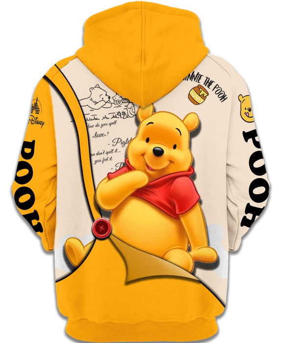 Adorable Winnie-The-Pooh Zip-up Hoodie — Zipy Hoodie