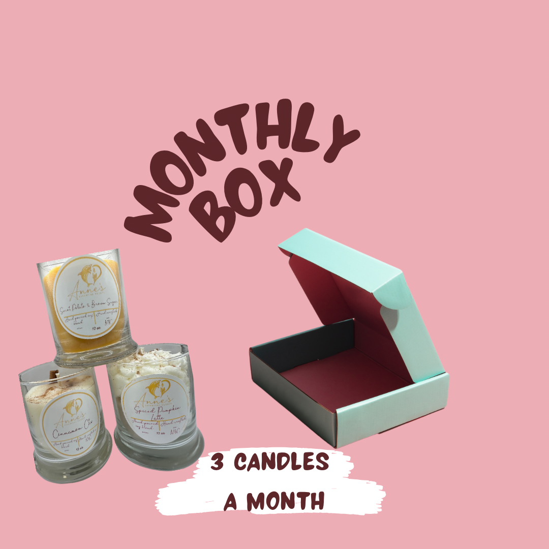 3 Candle box monthly subscription