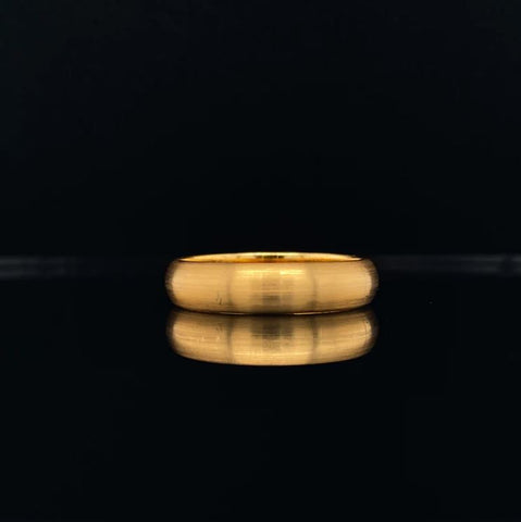 CURVED 18K YELLOW GOLD RING