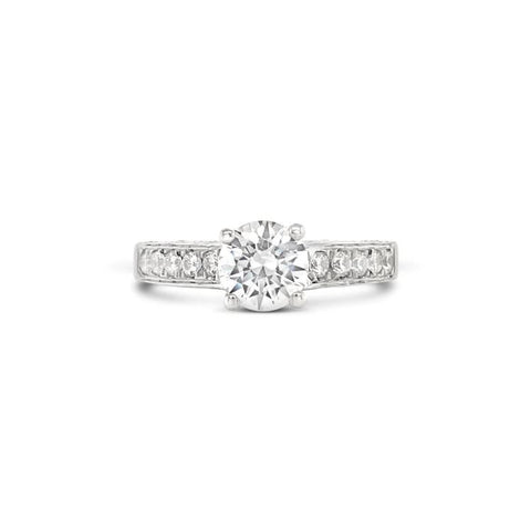 Just Gold Jewellery - Channel setting diamond engagement ring