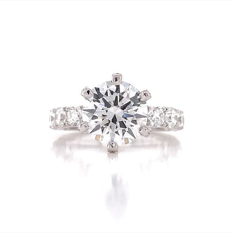 Just Gold Jewellery - Diamond Prongs Engagement Ring Setting