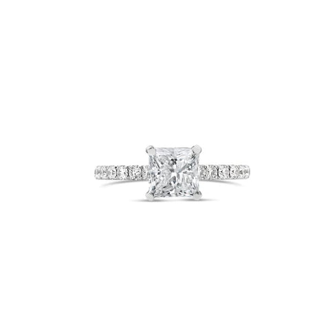 Just Gold Jewellery - Timeless Princess Cut Diamond Engagement Ring
