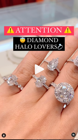 Halo Diamond Engagement Rings