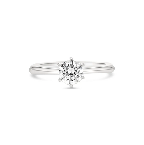 CLASSIC SIX PRONG SOLITAIRE DIAMOND ENGAGEMENT RING