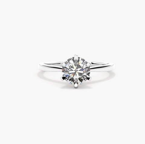 Rotated Prong Engagement Ring
